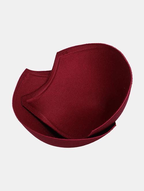 maroon solid bra insert pad - 20459770 - Very Small Image - 1