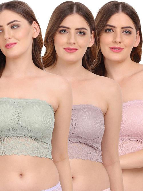 pack of 3 tube bra - 20460494 - Very Small Image - 1