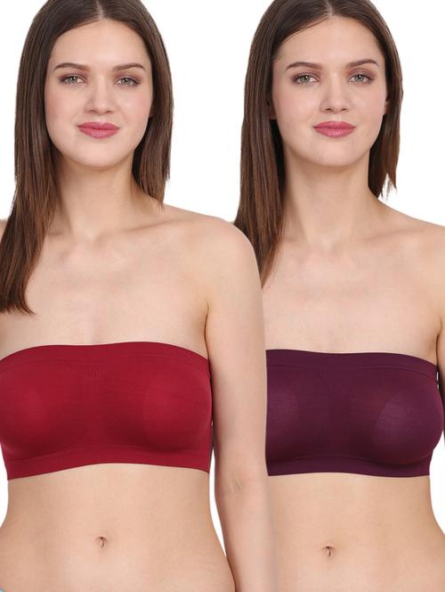 pack of 2 solid tube bras - 20460530 - Very Small Image - 1