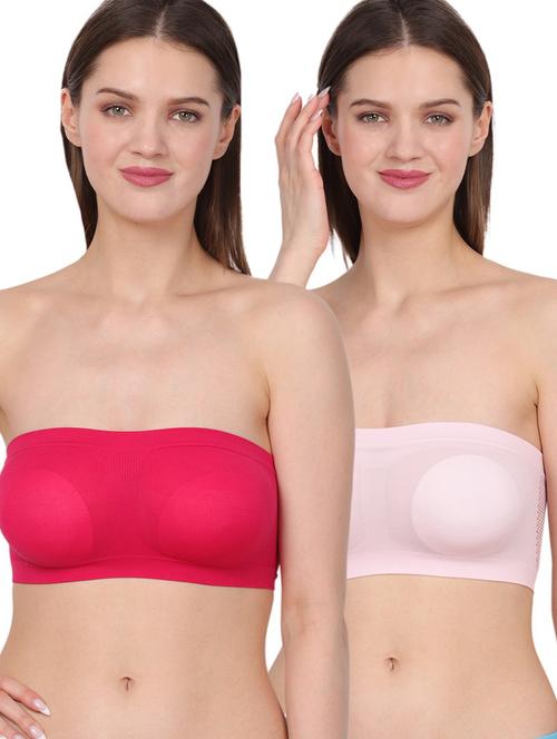 pack of 2 solid tube bras - 20460552 - Very Small Image - 1