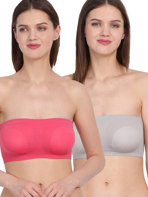 pack of 2 solid tube bras - 20460561 - Very Small Image - 1