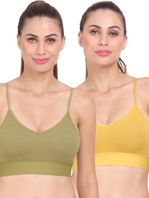 pack of 2 solid sports bra - 20460779 - Very Small Image - 1
