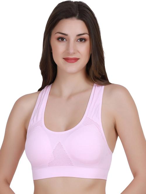 rosewater nylon sports bra - 20460818 - Very Small Image - 1