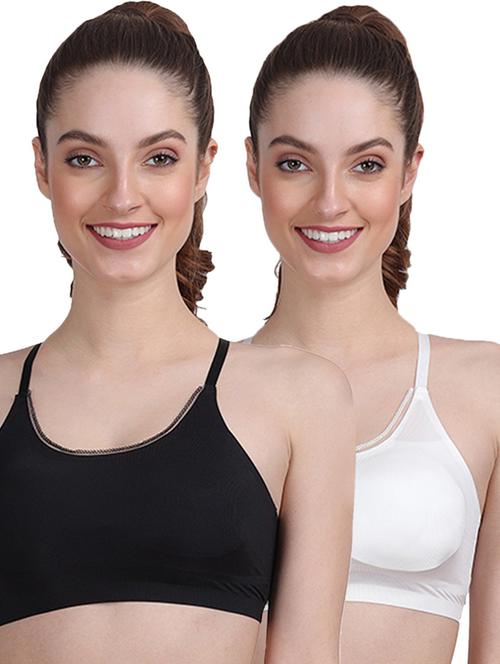 pack of 2 multi colored sports bra - 20461049 - Very Small Image - 1