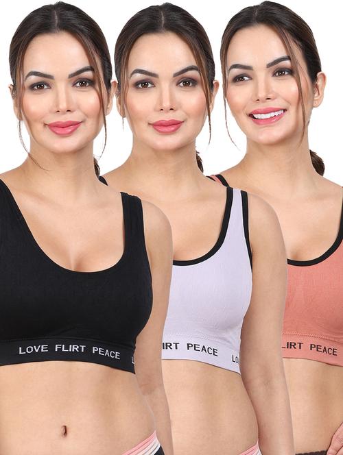 pack of 3 sports bra - 20461286 - Very Small Image - 1