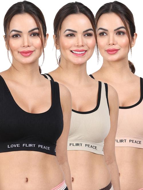 pack of 3 sports bra - 20461289 - Very Small Image - 1