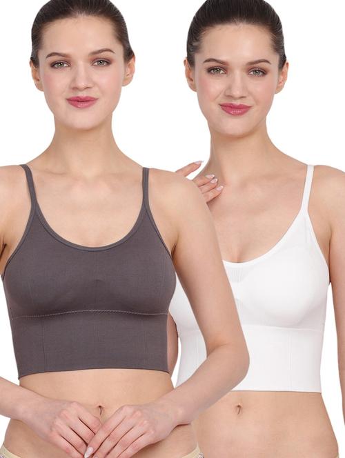 pack of 2 multi colored sports bra - 20461409 - Very Small Image - 1
