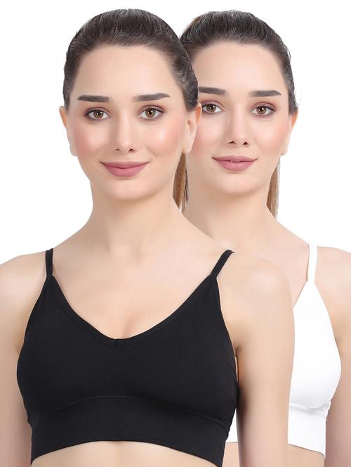 pack of 2 multi colored sports bra - 20461469 - Very Small Image - 1