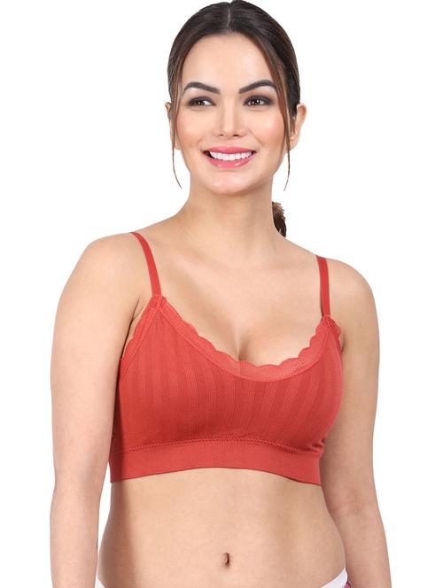 orange solid sports bra - 20461472 - Very Small Image - 1