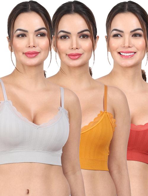 women multi color pack of bra (combos) - 20461476 - Very Small Image - 1
