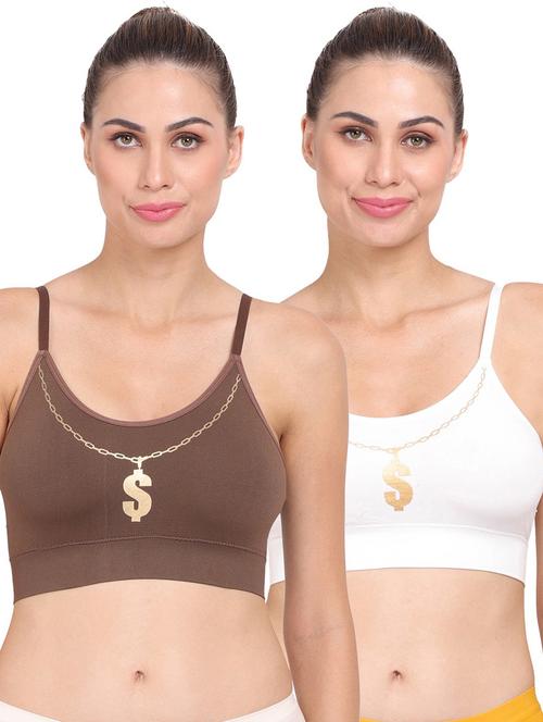 pack of 2 multi colored sports bra - 20461702 - Very Small Image - 1