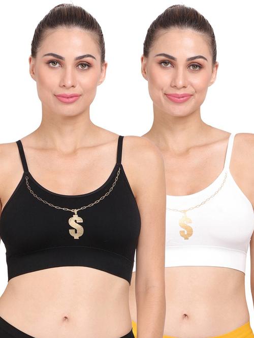 pack of 2 multi colored sports bra - 20461707 - Very Small Image - 1