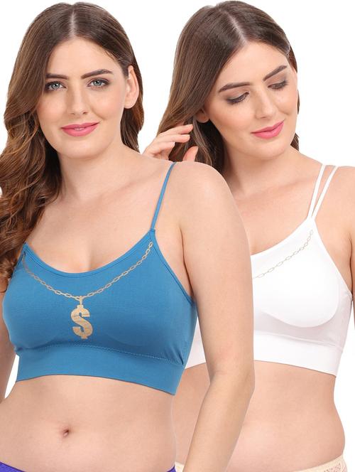 pack of 2 multi colored sports bra - 20461715 - Very Small Image - 1