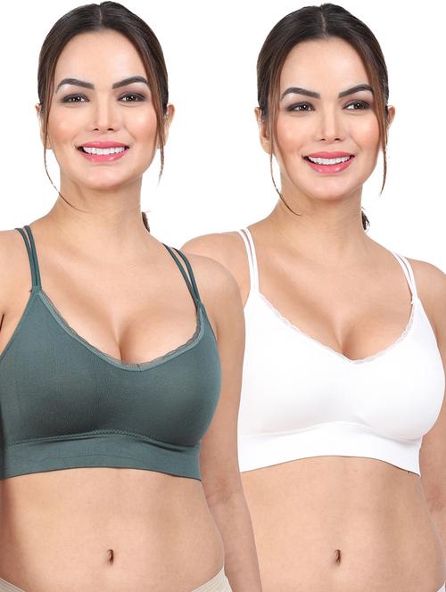 pack of 2 multi colored sports bra - 20461810 - Very Small Image - 1