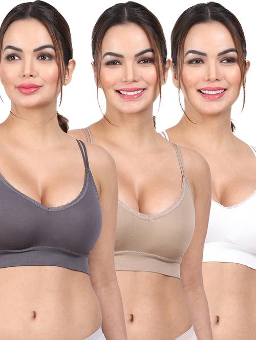 pack of 3 sports bra - 20461817 - Very Small Image - 1