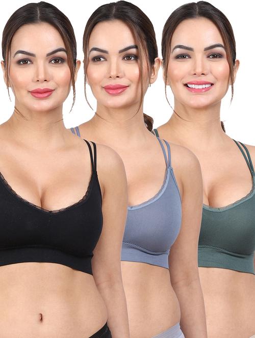 women multi color pack of bra (combos) - 20461854 - Very Small Image - 1