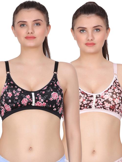 pack of 2 multi colored regular bra - 20462003 - Very Small Image - 1