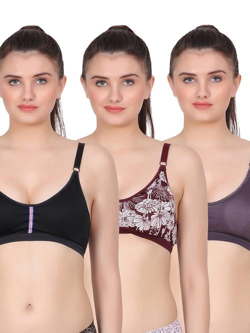 women multi color pack of bra (combos) - 20462063 - Very Small Image - 1