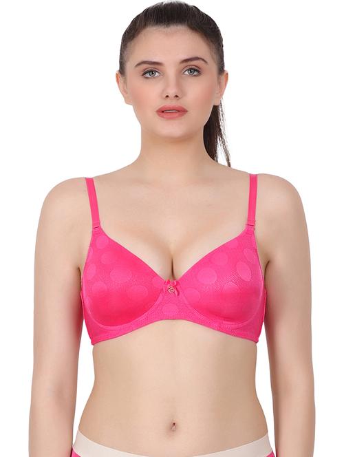 pink nylon regular bra - 20462152 - Very Small Image - 1