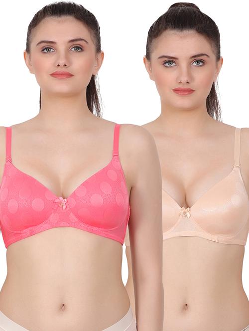 women pack of 2 solid regular bra - 20462154 - Very Small Image - 1