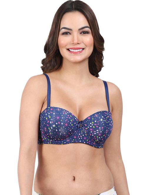women printed push up bra - 20462361 - Very Small Image - 1