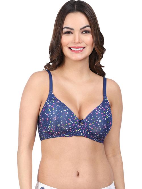 blue printed push up bra - 20462455 - Very Small Image - 1