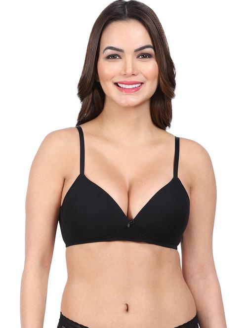 women black solids t-shirt bra - 20462756 - Very Small Image - 1