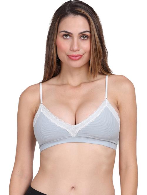 light blue solid regular bra - 20462869 - Very Small Image - 1