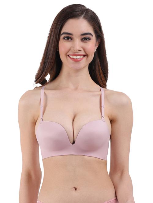 women solid plunge bra - 20463710 - Very Small Image - 1