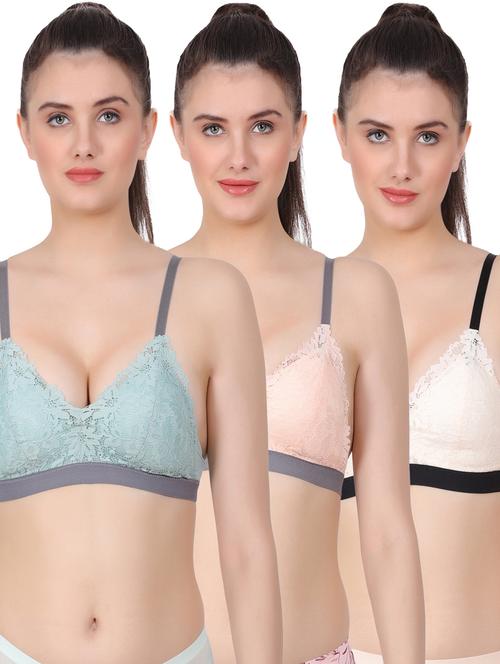 women multi color pack of bra (combos) - 20463814 - Very Small Image - 1