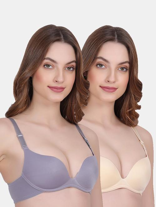 women's nylon push up bra combo - 20464127 - Very Small Image - 1