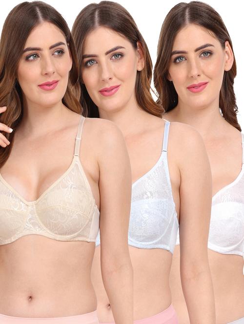 women's self design bra combo - 20464490 - Very Small Image - 1