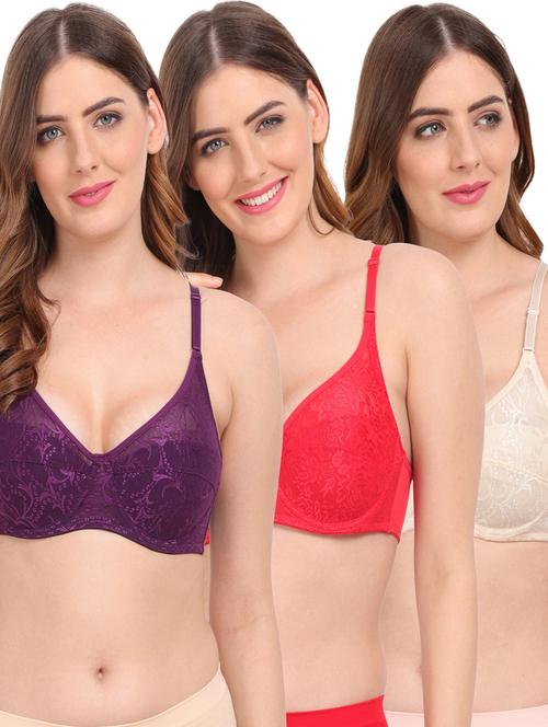 women multi color pack of bra (combos) - 20464507 - Very Small Image - 1