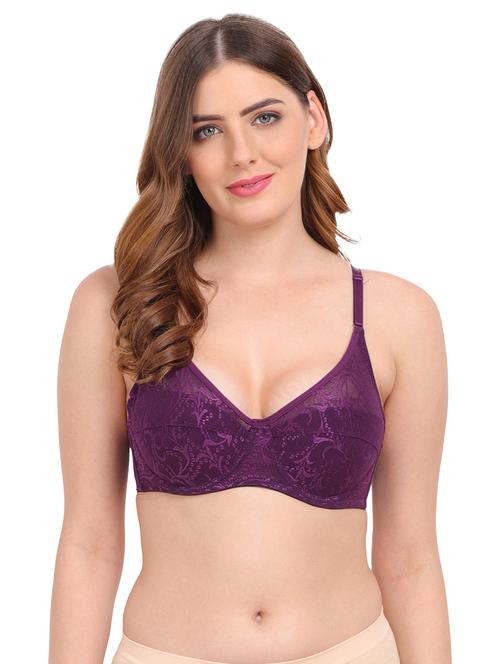women purple solids with work t-shirt bra - 20464511 - Very Small Image - 1