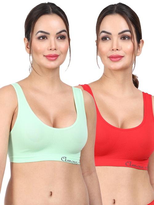 pack of 2 sports bra - 20464716 - Very Small Image - 1