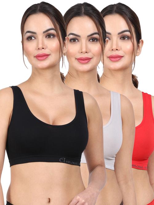 pack of 3 sports bra - 20464755 - Very Small Image - 1
