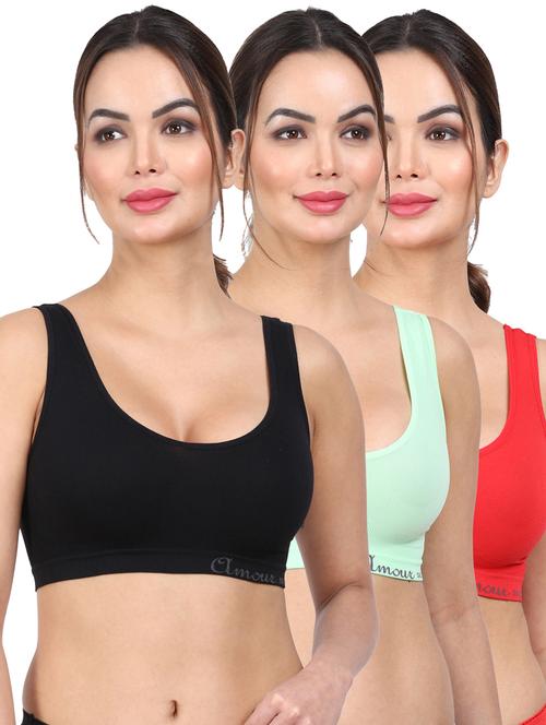 pack of 3 sports bra - 20464765 - Very Small Image - 1