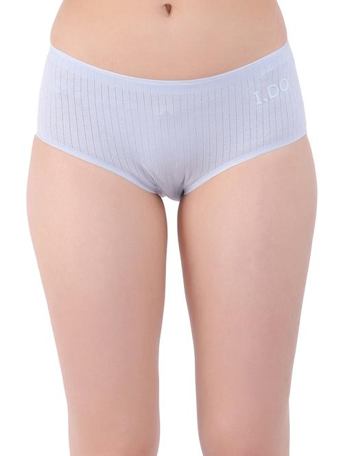 light blue cotton blend hipster panty - 20466291 - Very Small Image - 1