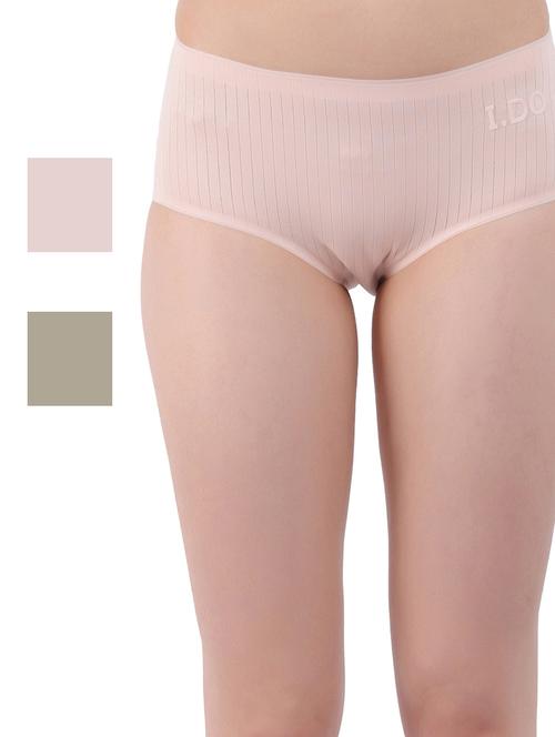 women pack of 3 solid hipster panties - 20466312 - Very Small Image - 1