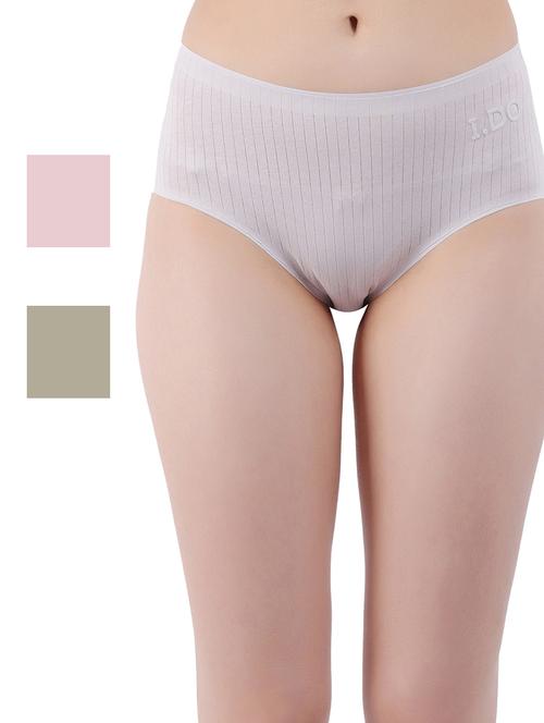 women pack of 3 solid hipster panties - 20466326 - Very Small Image - 1