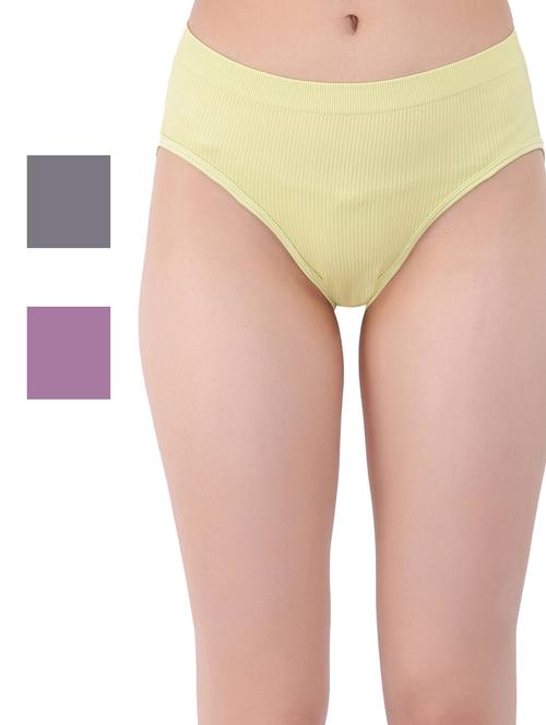 women pack of 3 solid hipster panties - 20466356 - Very Small Image - 1