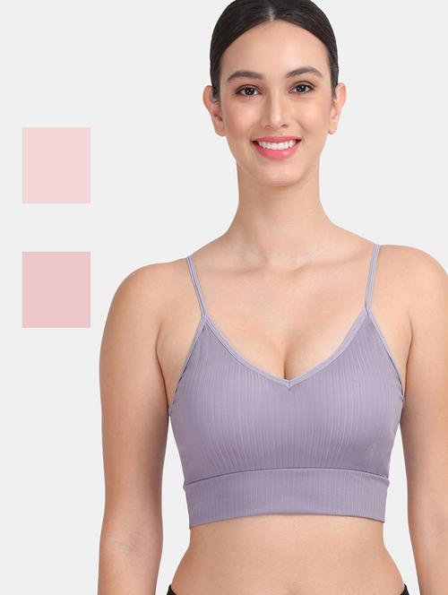pack of 3 multi colored sport bra - 20466602 - Very Small Image - 1