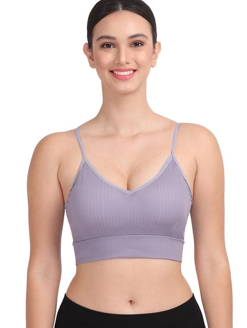 women grey solids sports bra - 20466608 - Very Small Image - 1