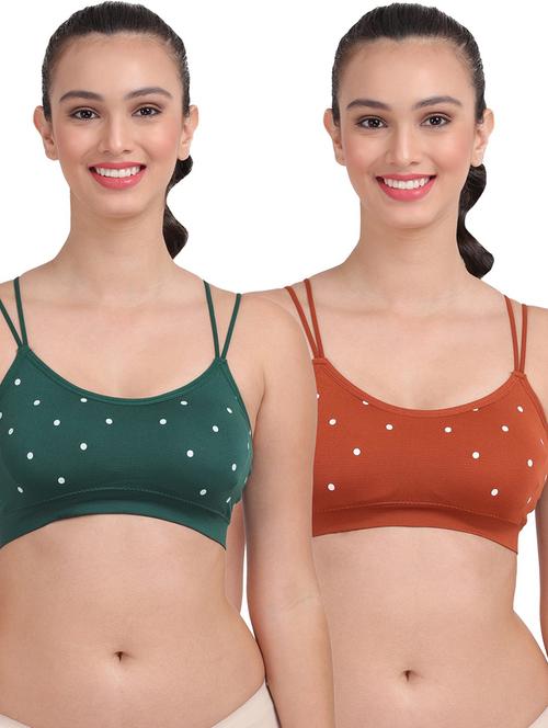 pack of 2 multi colored sports bra - 20466683 - Very Small Image - 1