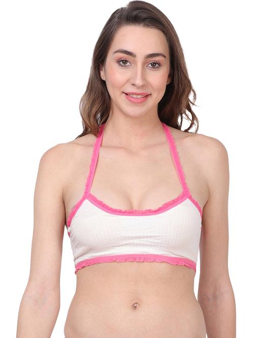 women cotton halter neck bra - 20466753 - Very Small Image - 1