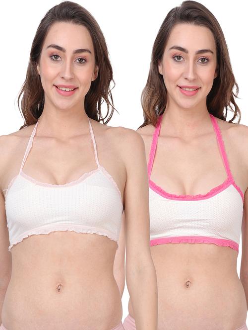 pack of 2 multi colored regular bra - 20466762 - Very Small Image - 1