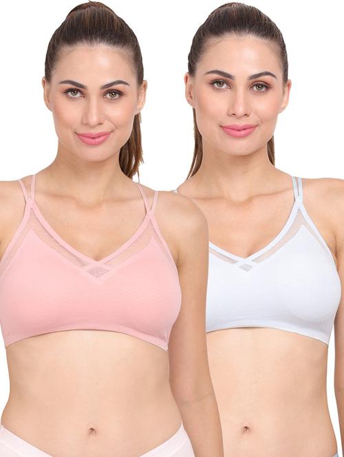 pack of 2 multi colored sport bra - 20466927 - Very Small Image - 1