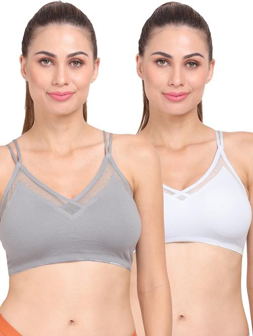 pack of 2 multi colored sport bra - 20466945 - Very Small Image - 1