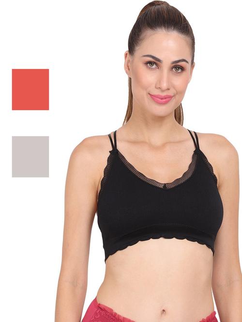 pack of 3 multi colored sports bra - 20466970 - Very Small Image - 1