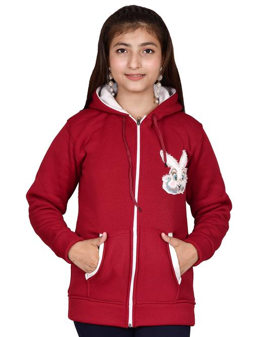girls embellished zipper hooded jacket - 20467241 - Very Small Image - 1